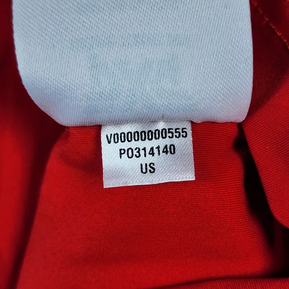 PXG Polo Shirt Mens Medium Red Athletic Snap Button Performance Golf Excellent - Picture 12 of 15